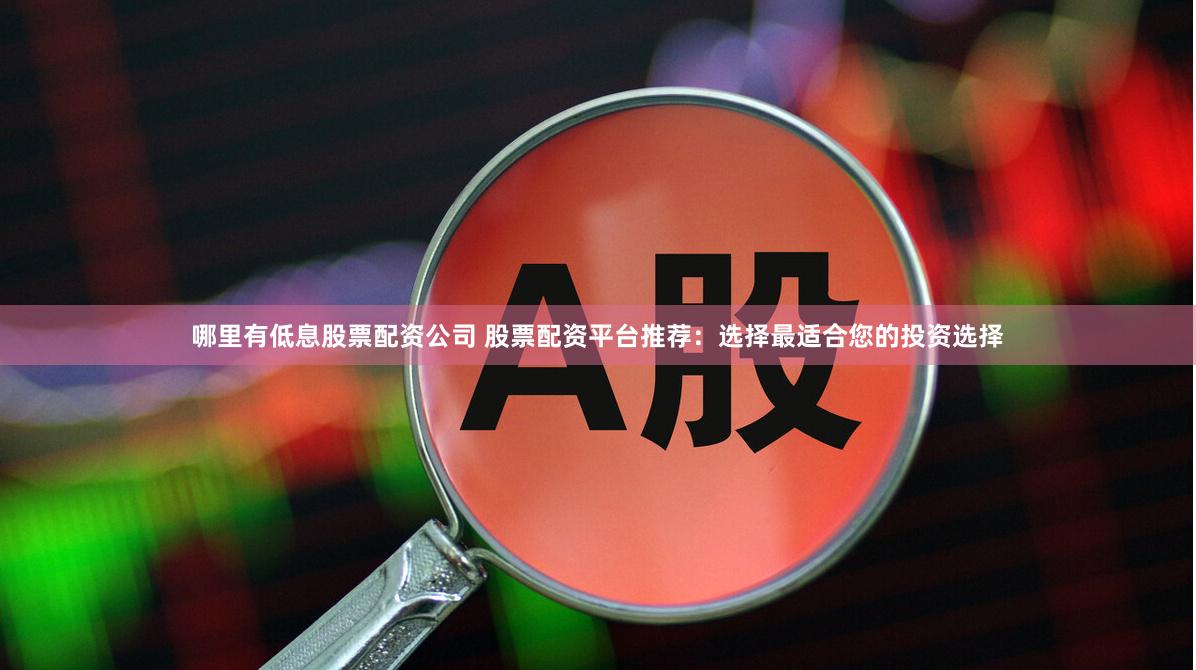 哪里有低息股票配资公司 股票配资平台推荐：选择最适合您的投资选择